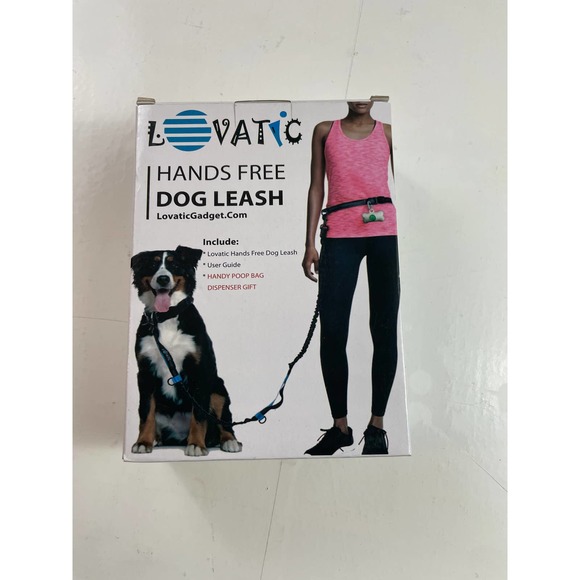 lovatic Other - NEW LOVATIC Blue Dog Leash Reflective Bungee Leash Dual Use Hands Free/Hand Held